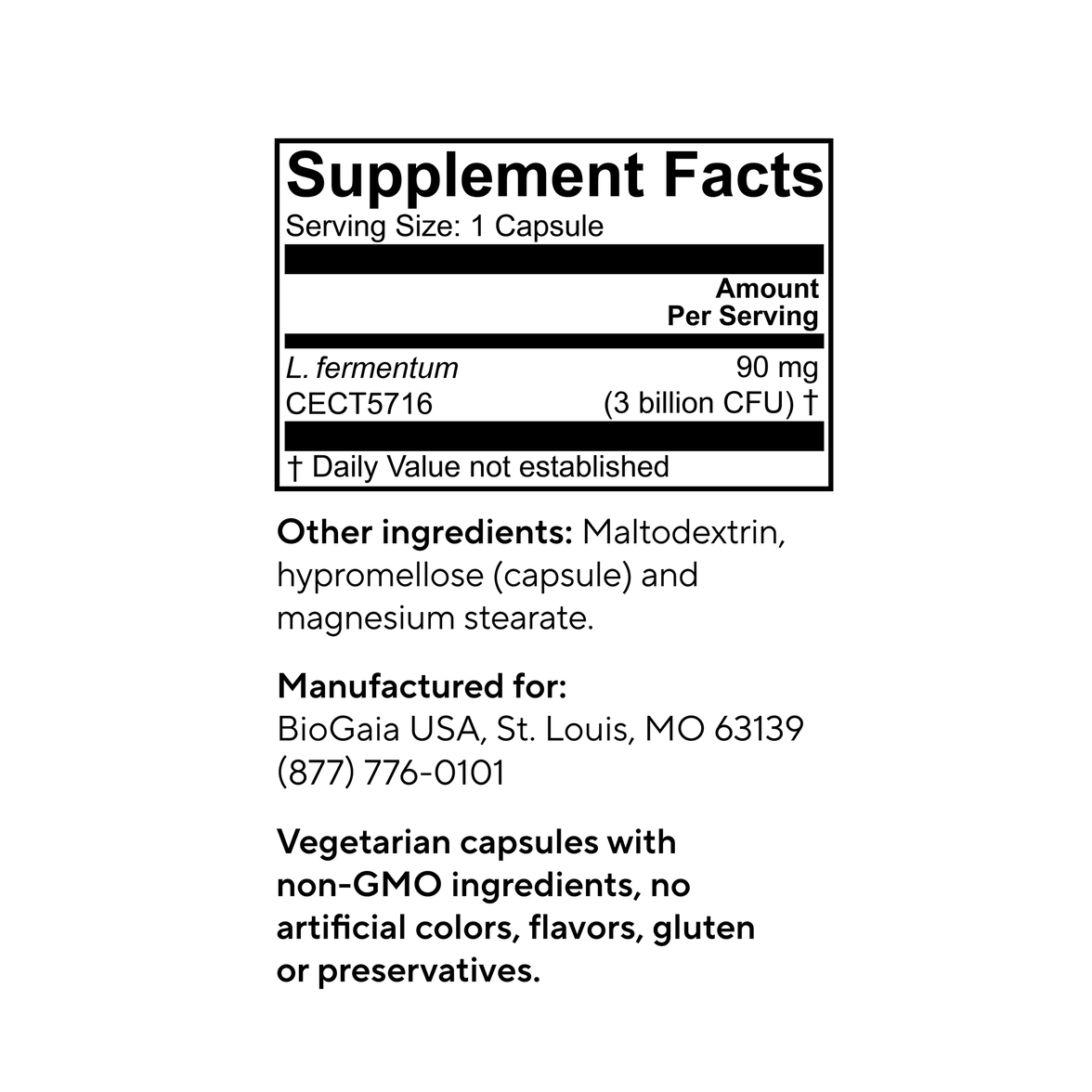 BioGaia Elactia Breastfeed Happy probiotic capsules