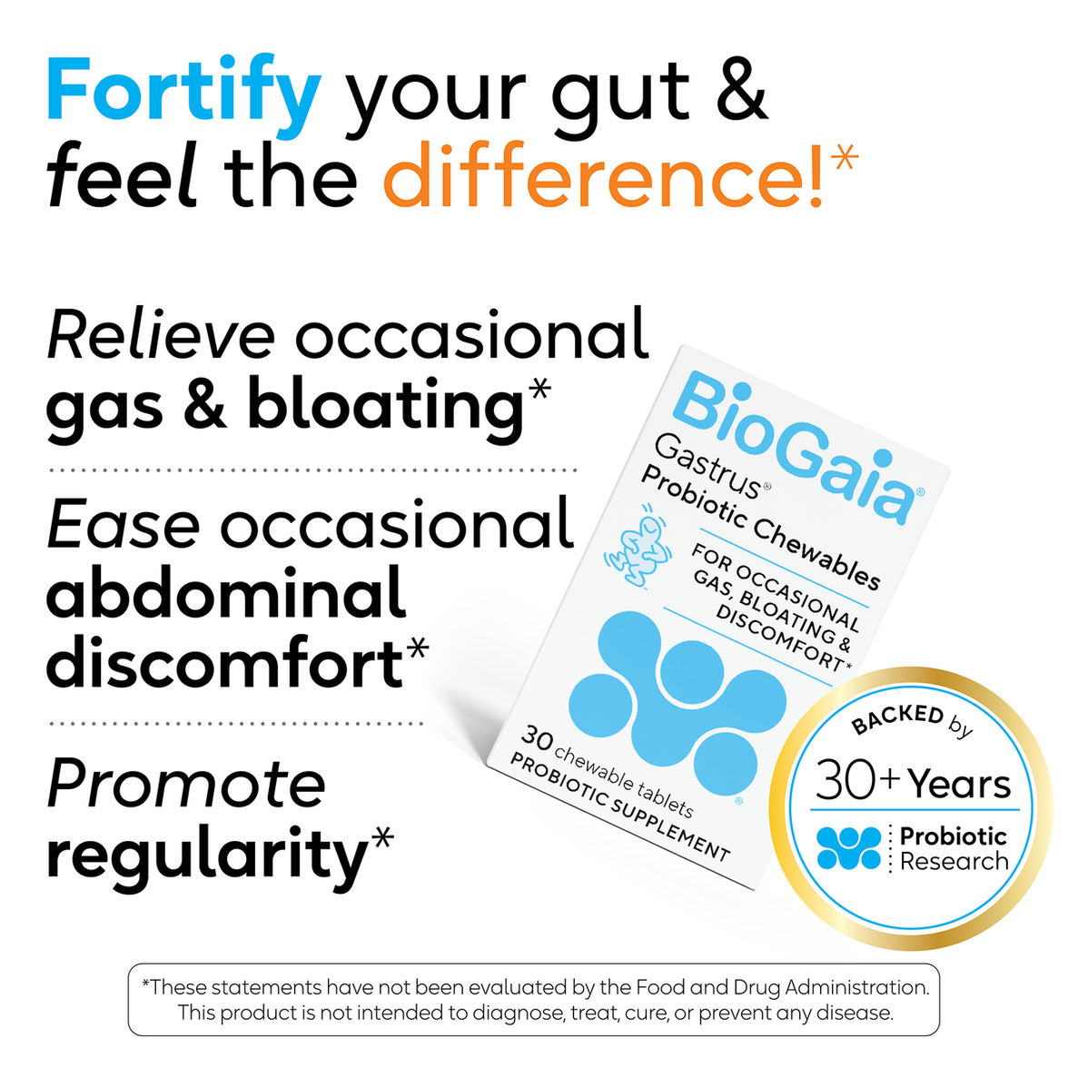 BioGaia Gastrus Probiotic Chewables